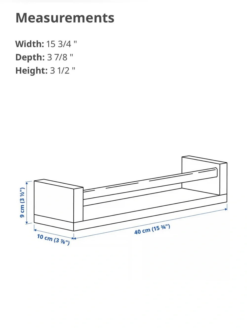 IKEA Aspen Wood Wall Shelf Set